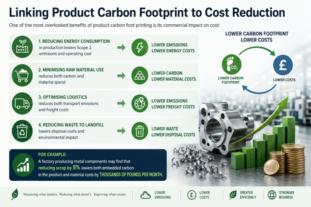 A factories carbon footprint is directly linked to operational cost ...