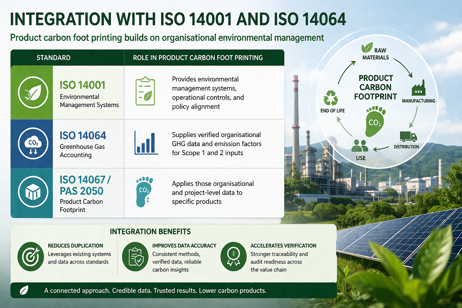 By showing a reduced product carbon footprint, manufacturing and engineering companies can gain access to premium contracts