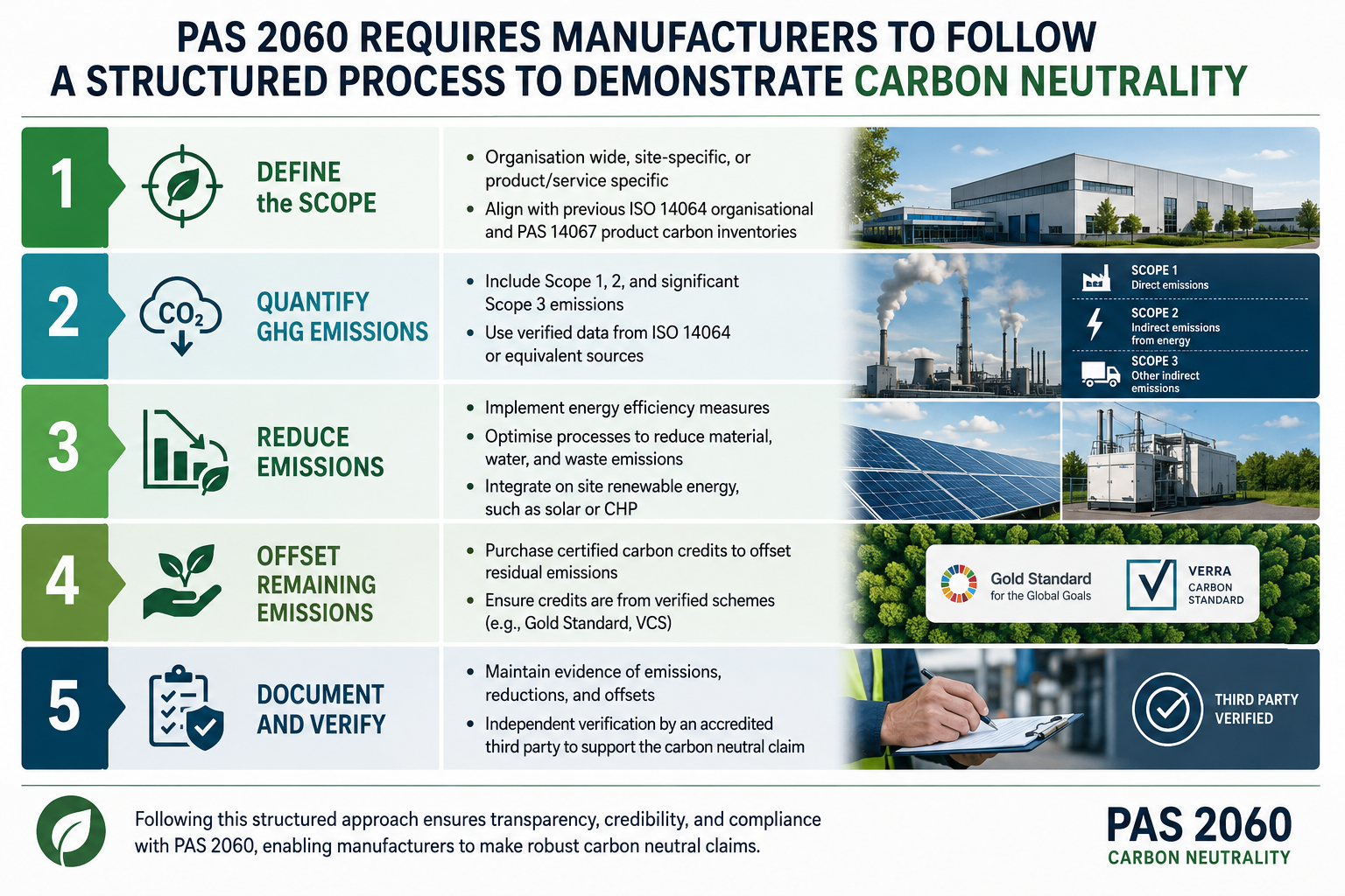 Defining the scope ensures carbon neutral clarity, avoids double counting, and aligns with ISO 14064 and 14067 emissions inventories